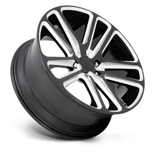 DUB S255 FLEX Gloss Black Milled 26x10 +10 5x127mm 78.1mm - Wheelwiz