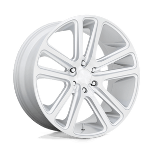 DUB S257 FLEX Gloss Silver Brushed Face 26x10 +25 5x139.7mm 78.1mm - Wheelwiz
