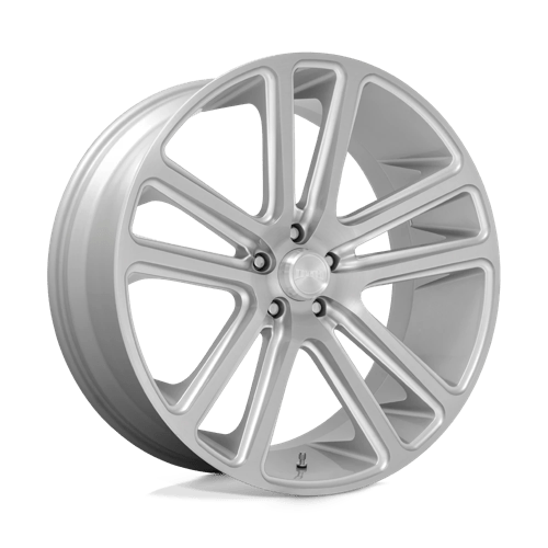 DUB S257 FLEX Gloss Silver Brushed Face 24x10 +10 5x127mm 78.1mm - Wheelwiz