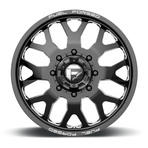 Fuel Offroad FF19 Gloss Black Milled 24x8.25 -221 8x210mm 154.3mm - Wheelwiz