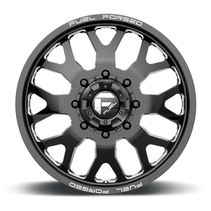 Fuel Offroad FF19 Gloss Black Milled 24x8.25 -221 8x210mm 154.3mm - Wheelwiz