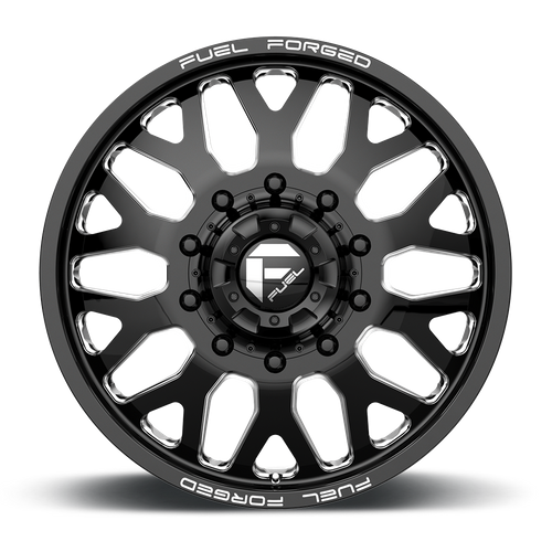 Fuel Offroad DE19 FF19D Gloss Black Milled 22x8.25 +105 10x225mm 170.1mm