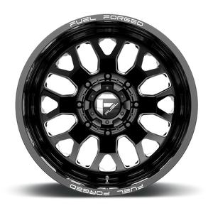 Fuel Offroad FF19 Gloss Black Milled 22x8.25 -202 8x200mm 142mm - Wheelwiz