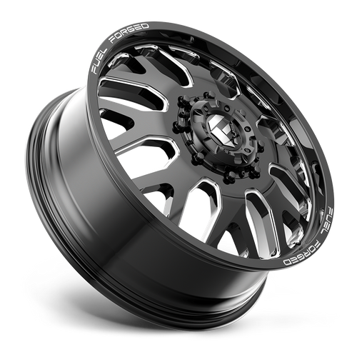 Fuel Offroad DE19 FF19D Gloss Black Milled 24x8.25 +105 8x200mm 142mm - Wheelwiz