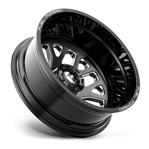 Fuel Offroad FF19 Gloss Black Milled 22x8.25 -202 8x200mm 142mm - Wheelwiz