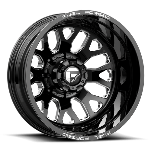 Fuel Offroad FF19 Gloss Black Milled 22x8.25 -202 8x200mm 142mm - Wheelwiz