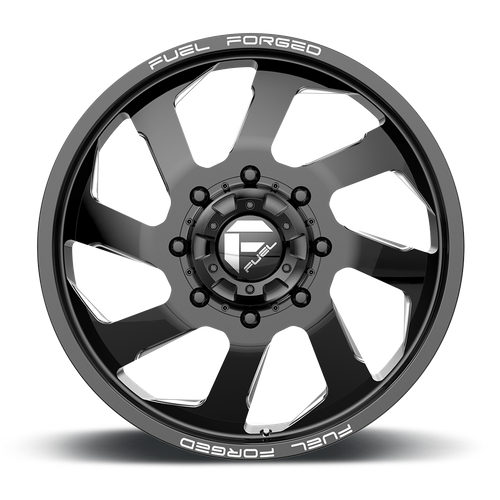 Fuel Offroad DD39 FF39D Gloss Black Milled 22x8.25 +105 8x200mm 142mm - Wheelwiz