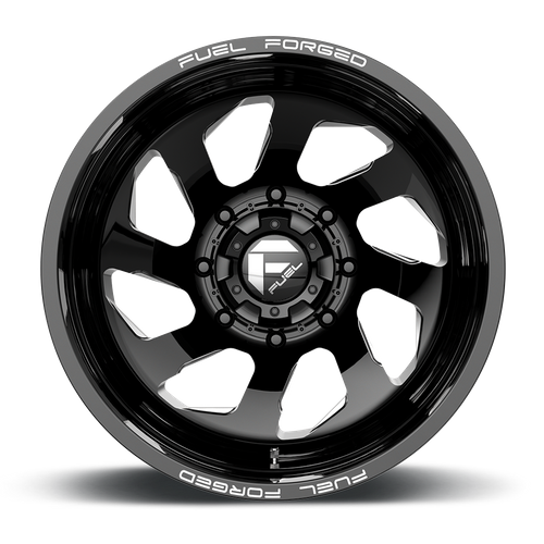 Fuel Offroad DD39 FF39D Gloss Black Milled 22x8.25 -202 8x200mm 142mm - Wheelwiz