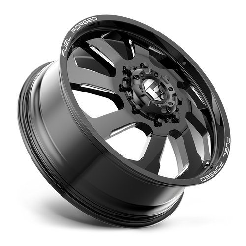Fuel Offroad DD39 FF39D Gloss Black Milled 22x8.25 +105 8x200mm 142mm - Wheelwiz