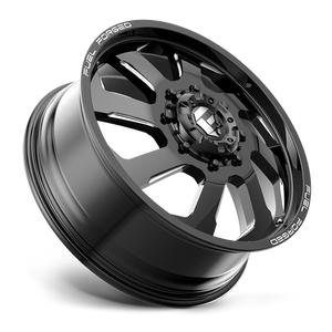 Fuel Offroad DD39 FF39D Gloss Black Milled 22x8.25 +105 8x200mm 142mm - Wheelwiz