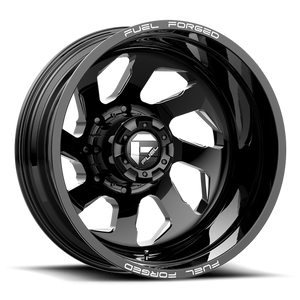 Fuel Offroad DD39 FF39D Gloss Black Milled 20x8.25 -202 8x200mm 142mm - Wheelwiz