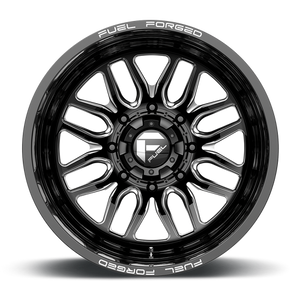 Fuel Offroad FF66 Matte Black Milled 22x8.25 -202 8x200mm 142mm - Wheelwiz