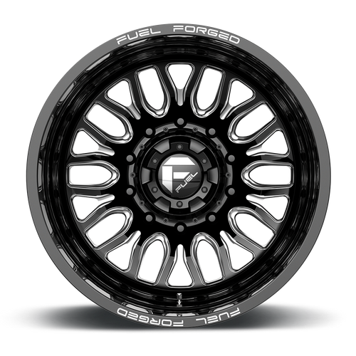 Fuel Offroad FF66 Matte Black Milled 22x8.25 -202 10x225mm 170.1mm