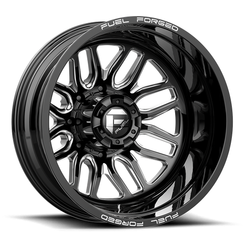 Fuel Offroad FF66 Matte Black Milled 22x8.25 -202 8x200mm 142mm - Wheelwiz