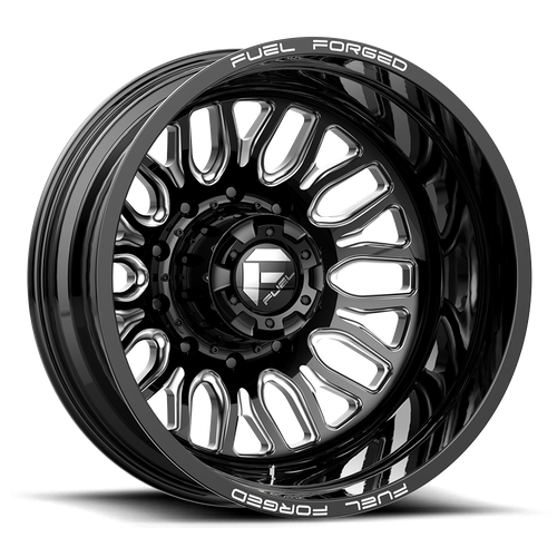 Fuel Offroad FF66 Matte Black Milled 22x8.25 -202 10x225mm 170.1mm