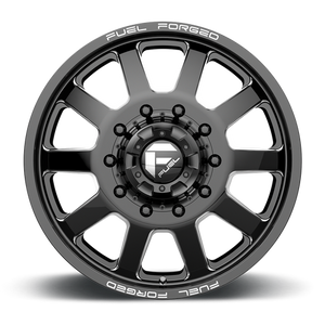 Fuel Offroad DE09 FF09D Matte Black Milled 20x8.25 +105 10x225mm 170.1mm - Wheelwiz