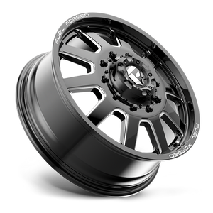 Fuel Offroad DE09 FF09D Matte Black Milled 20x8.25 +105 10x225mm 170.1mm - Wheelwiz