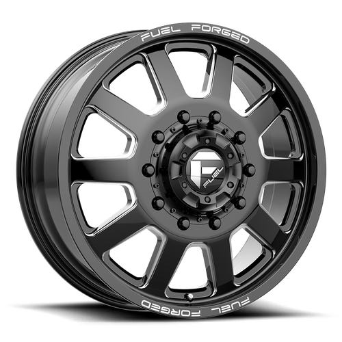 Fuel Offroad DE09 FF09D Matte Black Milled 20x8.25 +105 10x225mm 170.1mm - Wheelwiz