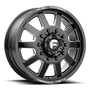 Fuel Offroad DE09 FF09D Matte Black Milled 20x8.25 +105 10x225mm 170.1mm - Wheelwiz