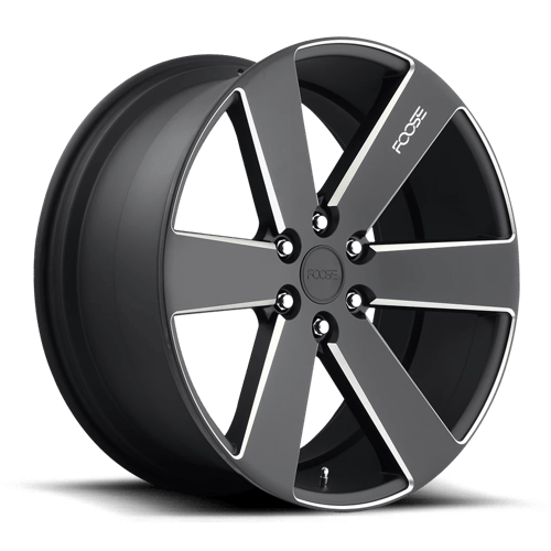 Foose F158 SWITCH Matte Black Milled 20x9.5 +30 6x139.7mm 78.1mm - Wheelwiz