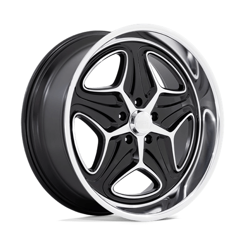 Foose F171 MERLOT Gloss Black Machined 22x10.5 +6 5x120.65mm 72.6mm - Wheelwiz