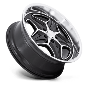 Foose F171 MERLOT Gloss Black Machined 22x10.5 +6 5x120.65mm 72.6mm - Wheelwiz