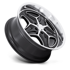 Foose F171 MERLOT Gloss Black Machined 22x9 +15 5x120.65mm 72.6mm - Wheelwiz