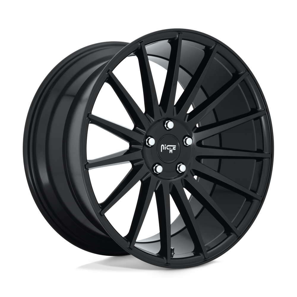 Niche M214 FORM Gloss Black 20x8.5 +34 5x112mm 66.6mm - WheelWiz