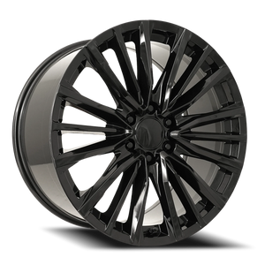 Factory Reproductions FR 205 Gloss Black 22x9 +28 6x139.7mm 78.1mm - Wheelwiz