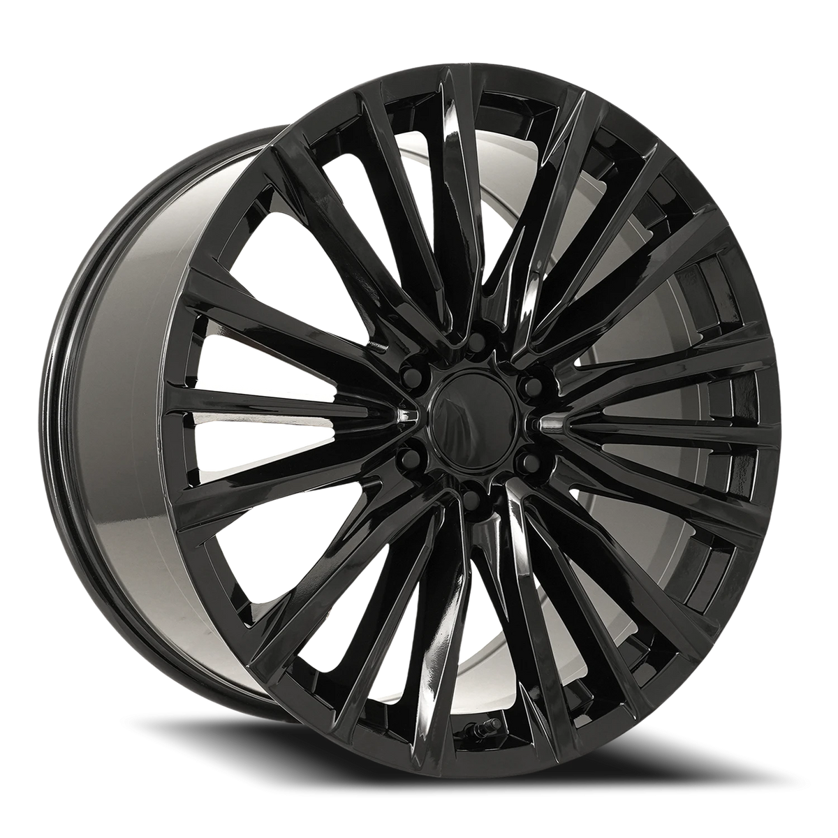 Factory Reproductions FR 205 Gloss Black 24x10 +31 6x139.7mm 78.1mm - Wheelwiz