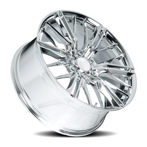 Factory Reproductions FR 28F Chrome 22x9.5 +24 6x139.7mm 78.1mm - Wheelwiz