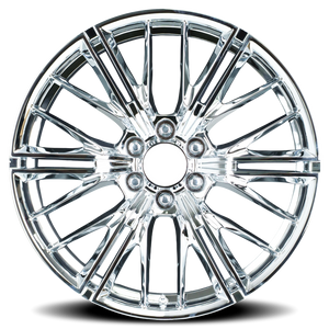 Factory Reproductions FR 28F Chrome 22x9.5 +24 6x139.7mm 78.1mm - Wheelwiz