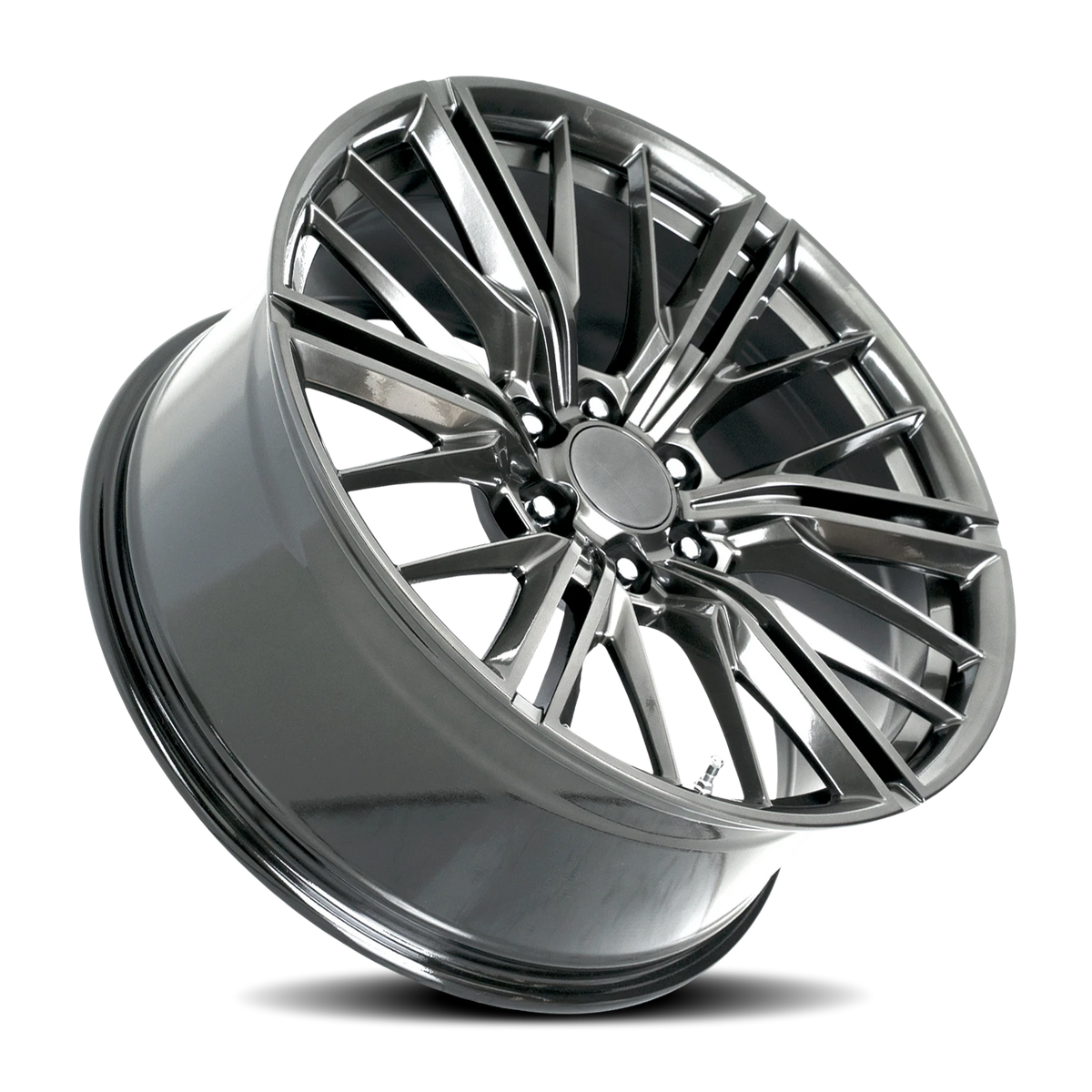 Factory Reproductions FR 28F Hyper-Black 22x9.5 +24 6x139.7mm 78.1mm - Wheelwiz