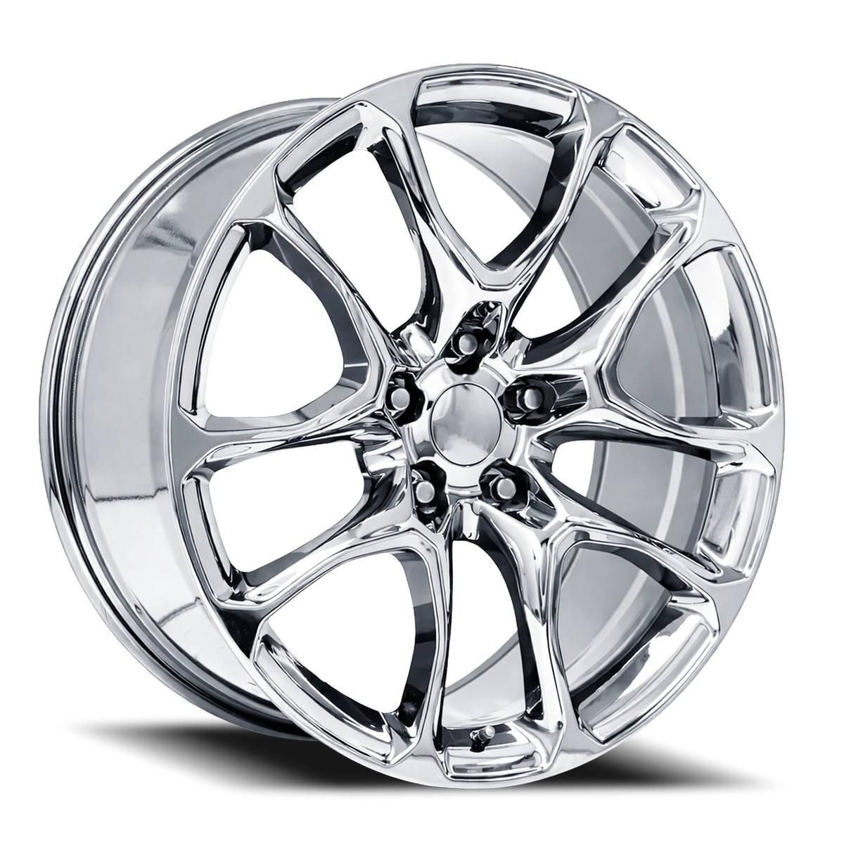 Factory Reproductions FR 551F Chrome 22x9.5 +35 5x127mm 71.5mm - Wheelwiz