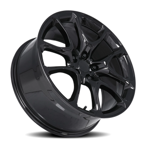 Factory Reproductions FR 551F Gloss Black 22x9.5 +35 5x127mm 71.5mm - Wheelwiz