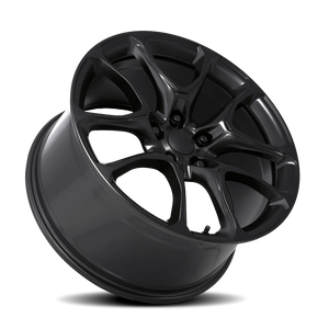 Factory Reproductions FR 551F Satin Black 22x9.5 +35 5x127mm 71.5mm - Wheelwiz