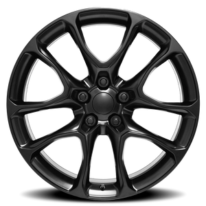 Factory Reproductions FR 551F Satin Black 22x9.5 +35 5x127mm 71.5mm - Wheelwiz