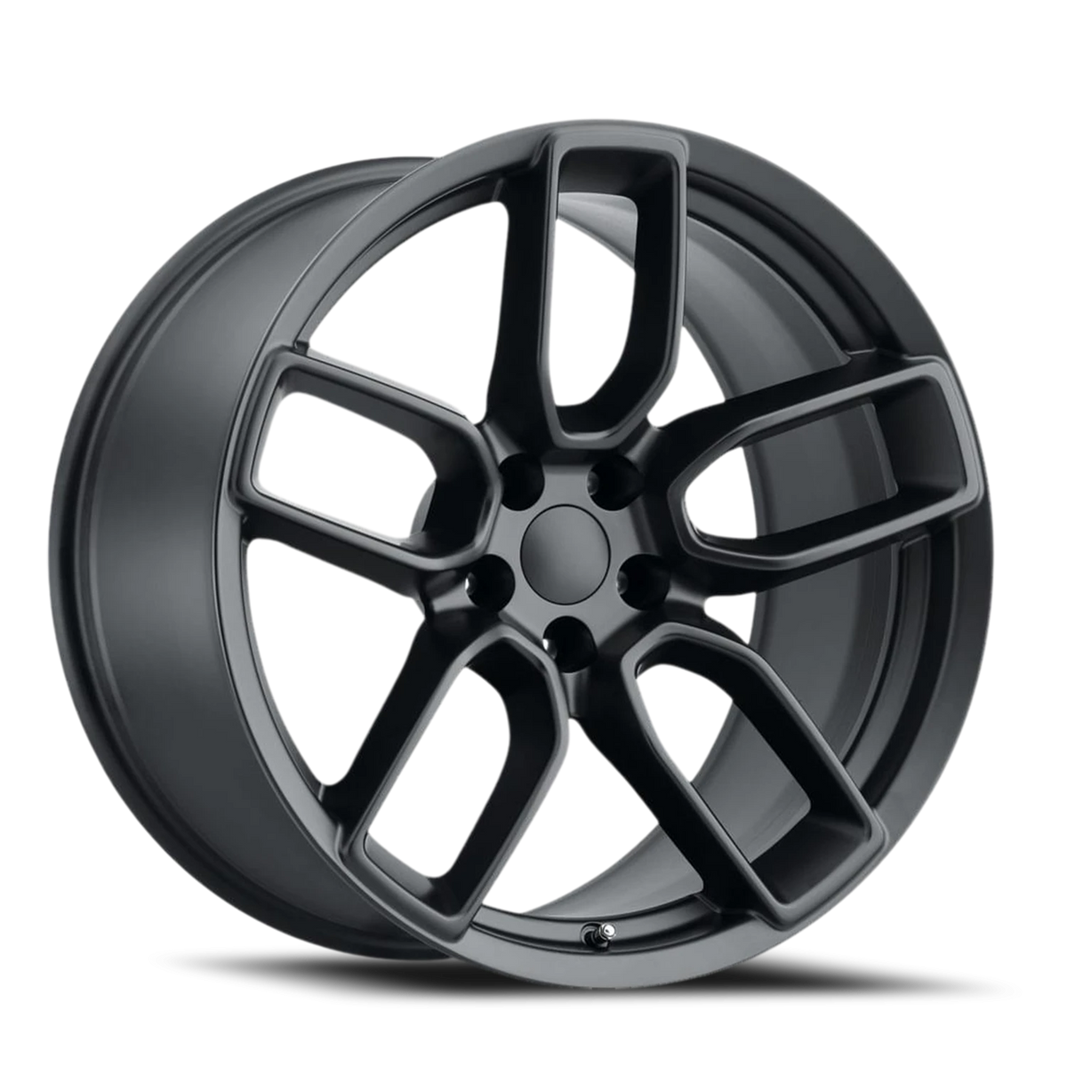 Factory Reproductions FR 74 Satin Black 20x9.5 +15 5x115mm 71.5mm - Wheelwiz