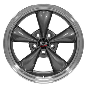 OE Wheels Replica FR01 Anthracite with Machined Lip 17x9.0 +24 5x114.3mm 70.6mm