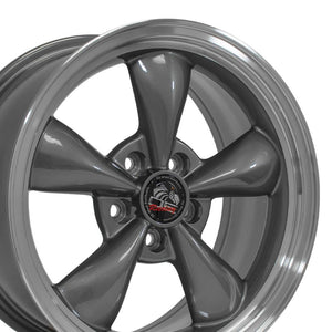 OE Wheels Replica FR01 Anthracite with Machined Lip 17x9.0 +24 5x114.3mm 70.6mm