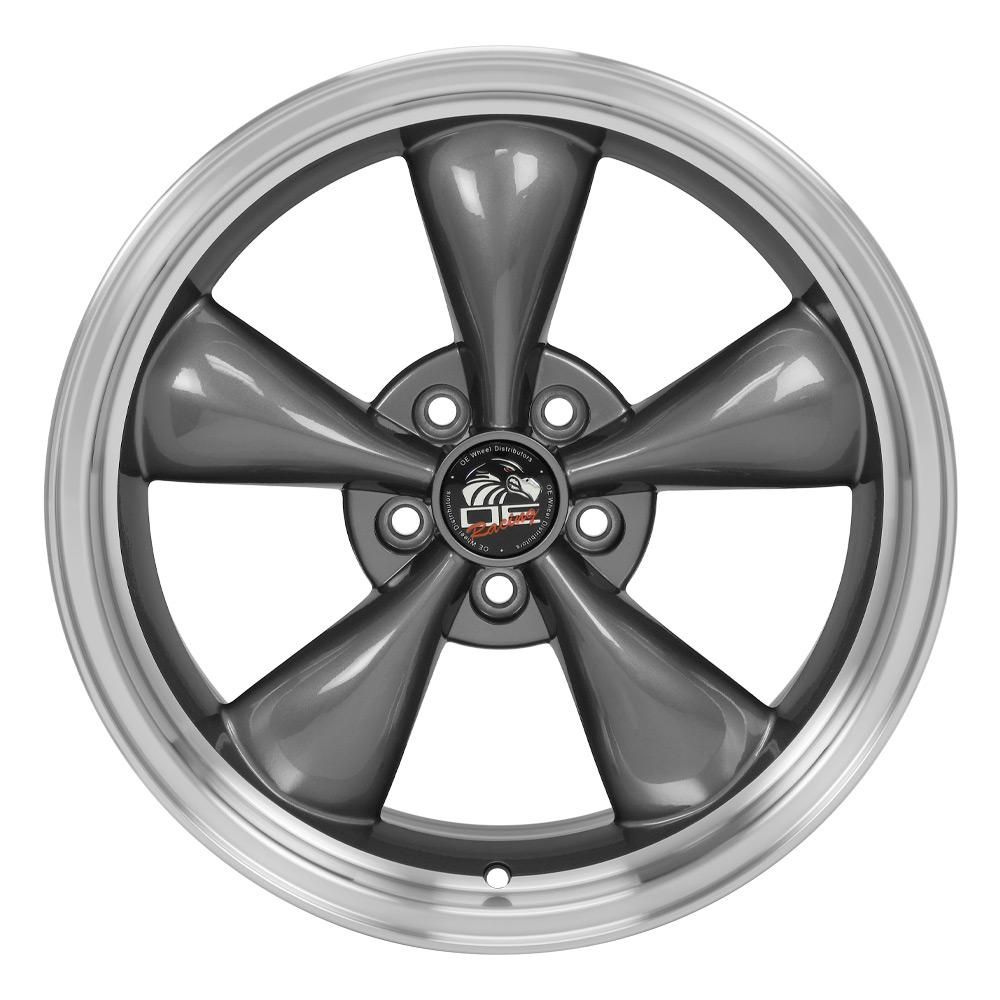 OE Wheels Replica FR01 Anthracite with Machined Lip 18x9.0 +24 5x114.3mm 70.6mm