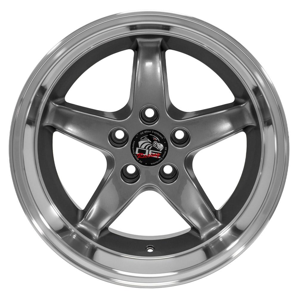 OE Wheels Replica FR04 Gunmetal with Machined Lip 17x10.5 +27 5x114.3mm 70.6mm - Wheelwiz