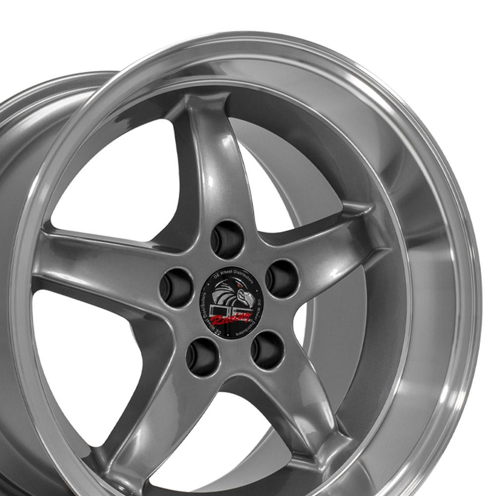 OE Wheels Replica FR04 Gunmetal with Machined Lip 17x10.5 +27 5x114.3mm 70.6mm - Wheelwiz