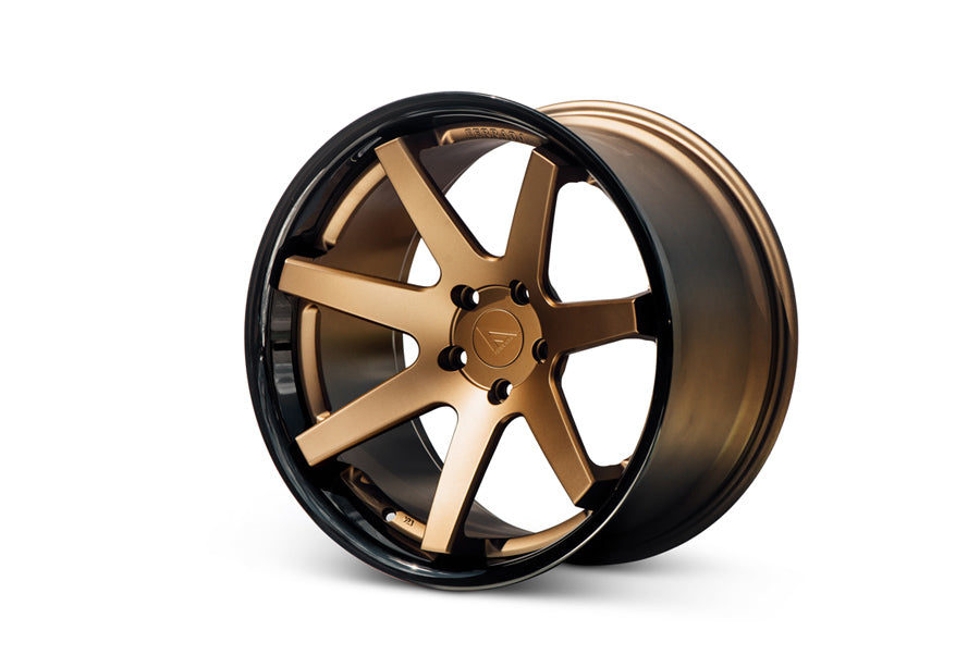 Ferrada Wheels FR1 Matte Bronze / Gloss Black Lip 22x10.5 +42 5x114.3mm 73.1mm