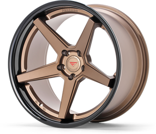 Ferrada Wheels FR3 Matte Bronze / Gloss Black Lip 22x10.5 +45 5x130mm 71.6mm