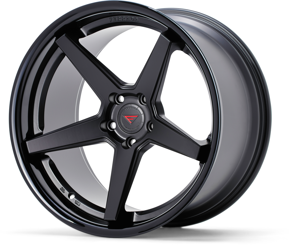 Ferrada Wheels FR3 Matte Black / Gloss Black Lip 20x10.5 +28 5x114.3mm 73.1mm