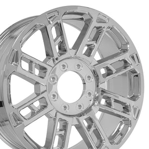 OE Wheels FR62 Chrome 22x9 +40 8x170|N/Amm 124.9mm - Wheelwiz
