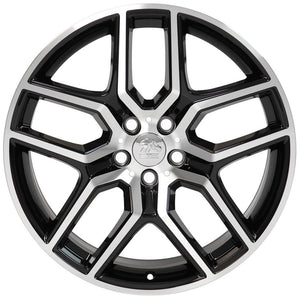 OE Wheels Replica FR73 Black Machined 20x9.0 +44 5x114.3mm 63.5mm