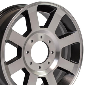 OE Wheels Replica FR78 Satin Black Machined 20x8.0 +40 8x170mm 125.1mm