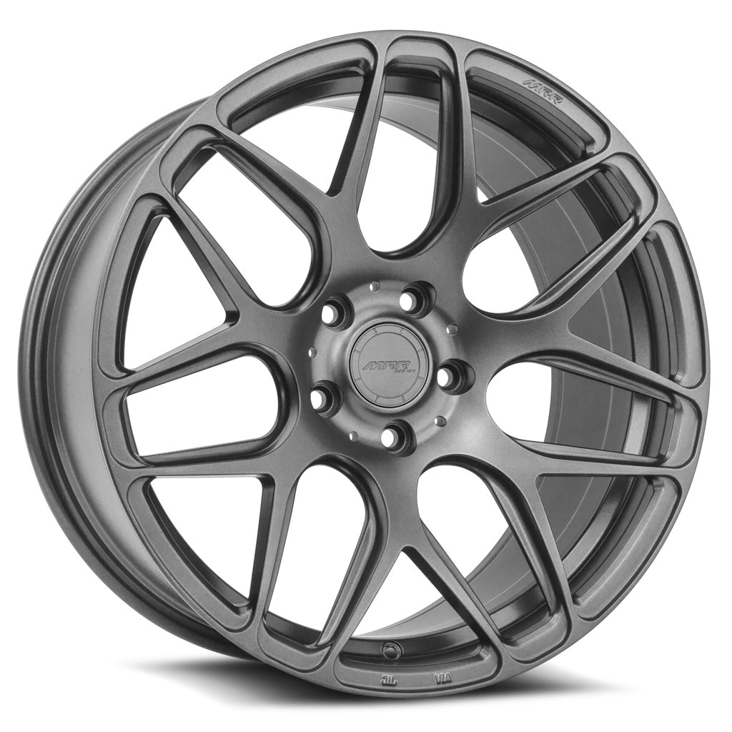 MRR FS1 Matte Gun Metal 19x9.5 +25 5x112mm 66.6mm - Wheelwiz